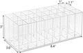 IEMIEBSHA 2 Pack Lip Gloss Holder Organizer, 24 Spaces Acrylic Lip Gloss Organizer & Beauty Makeup Holder, Lipgloss Display Case for Tall Lip Gloss/Lipstick Products