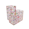 Packed Party On Display Pink Confetti Acrylic Brush Organizer, 4.5"L x 4.5"W x 5.25"H