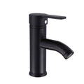 Viveous Black Bathroom Faucet Stainless Steel Basin Mixer Bathroom Accessories Black Tap Sink Basin Mixer Tap for Home Kitchen(Short Pattern)